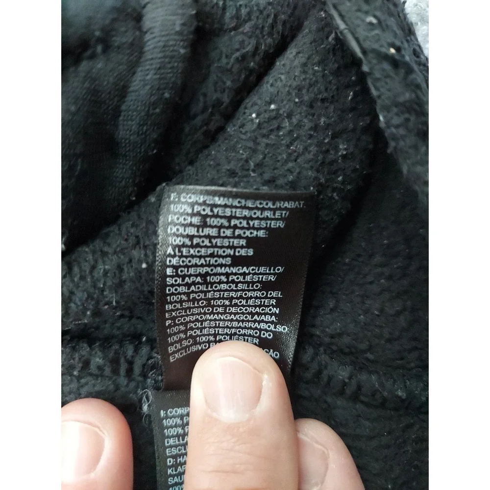 The North Face Fleece Jacket Women Medium Black Full Zip Pockets OSITO High Pile